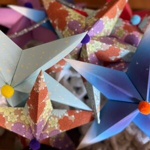 Colorful Origami Star Decorations